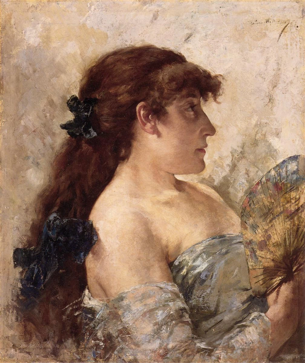 Ritratto di una signora con un ventaglio